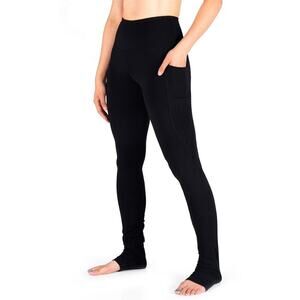 Yogipace Black Goddess High Waisted Over The Heel Leggings Size Large